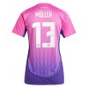 Virallinen Fanipaita Saksa Muller 13 Vieraspelipaita Euro 2024 - Naisten
